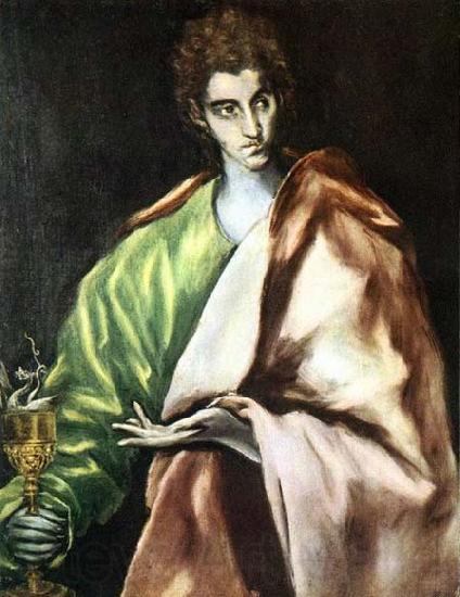 GRECO, El Apostle St John the Evangelist Norge oil painting art